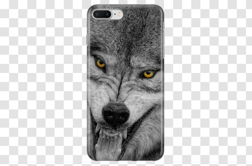 Dog Lone Wolf Arctic Black Quotation - Gray - Inst Transparent PNG