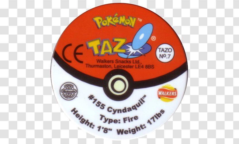 Milk Caps Tazos Pokémon Tasmanian Devil Ash Ketchum - Pokemon Transparent PNG