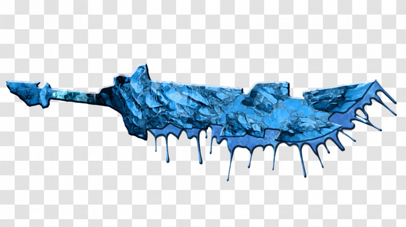 Sword Ice Water Katana Turquoise - Wing Transparent PNG