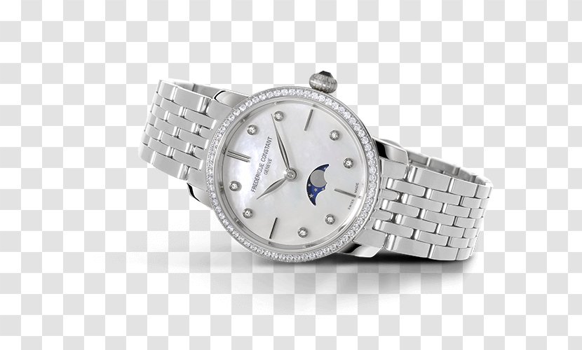 Frédérique Constant Watch Clock Platinum Diamond - Peter Stas Transparent PNG