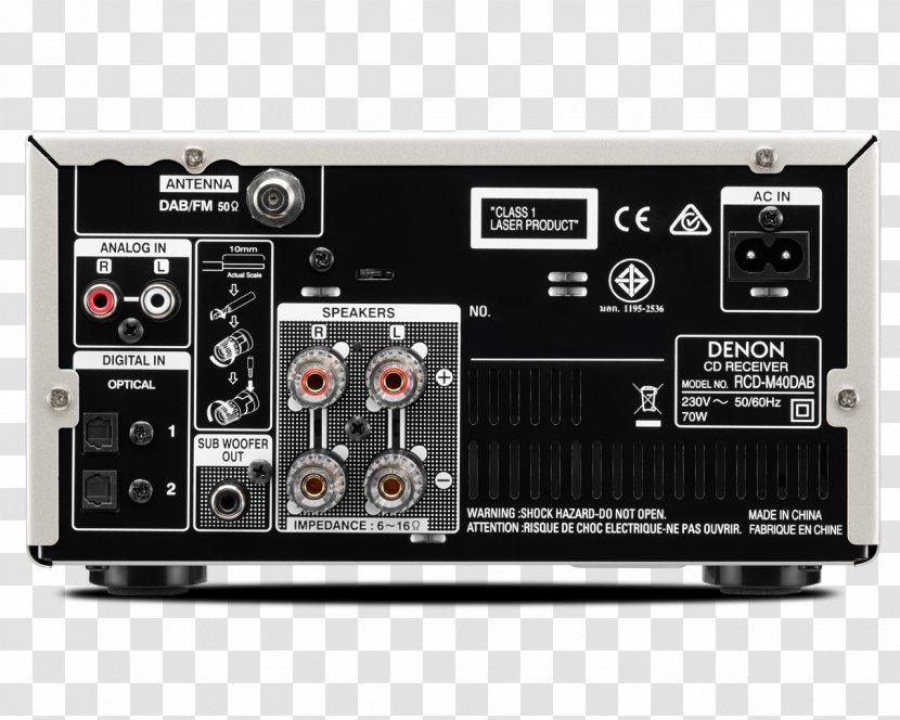 High Fidelity Digital Audio Broadcasting Denon Power Amplifier - Electronics - Radio Transparent PNG