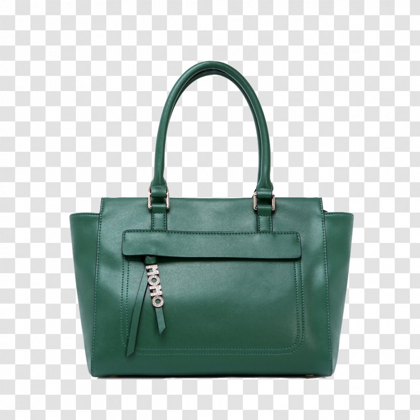 Tote Bag Handbag Leather Backpack - Metal - Green Women's Transparent PNG