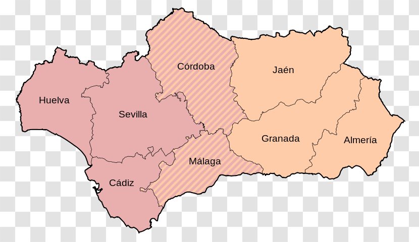 Granada Western World Region Map History - Andalusia - Iberian Peninsula Transparent PNG