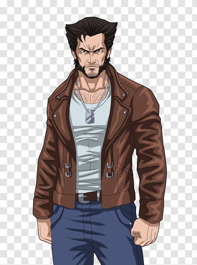 Jim Lee The Wolverine Juggernaut Beast - Leather Jacket - Logan Transparent PNG