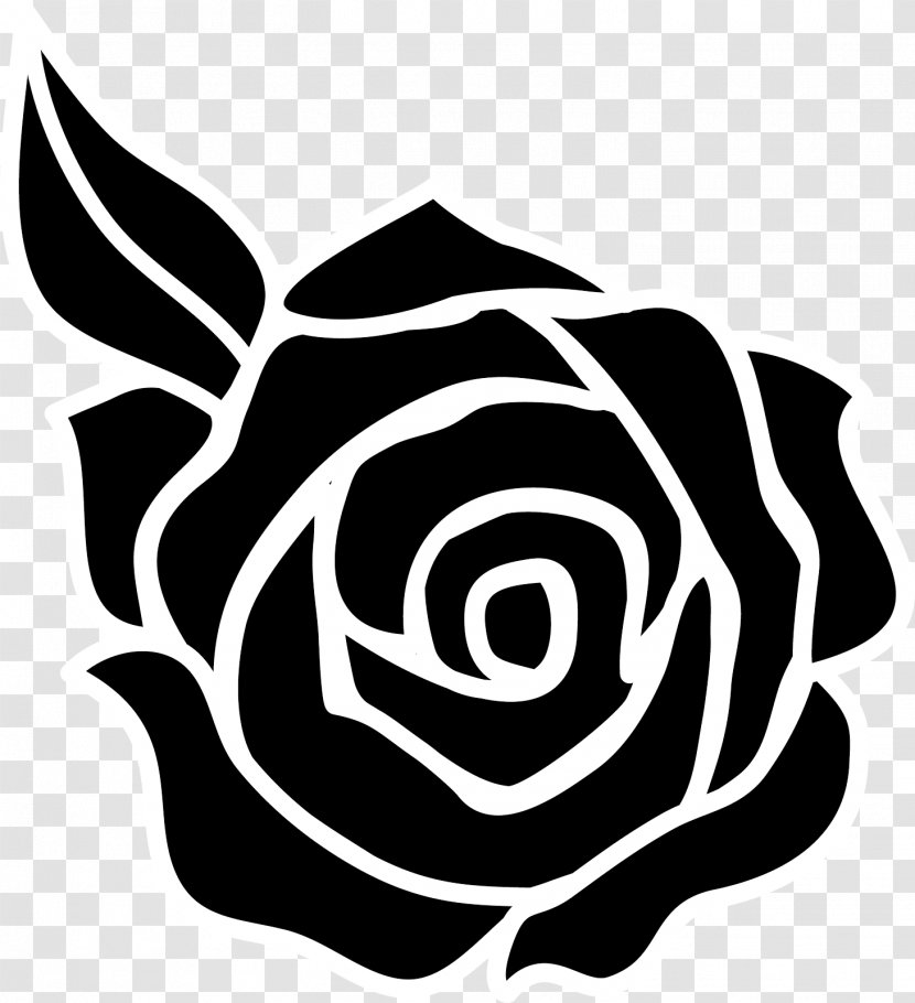 Rose Clip Art - Flower - Black White Transparent PNG