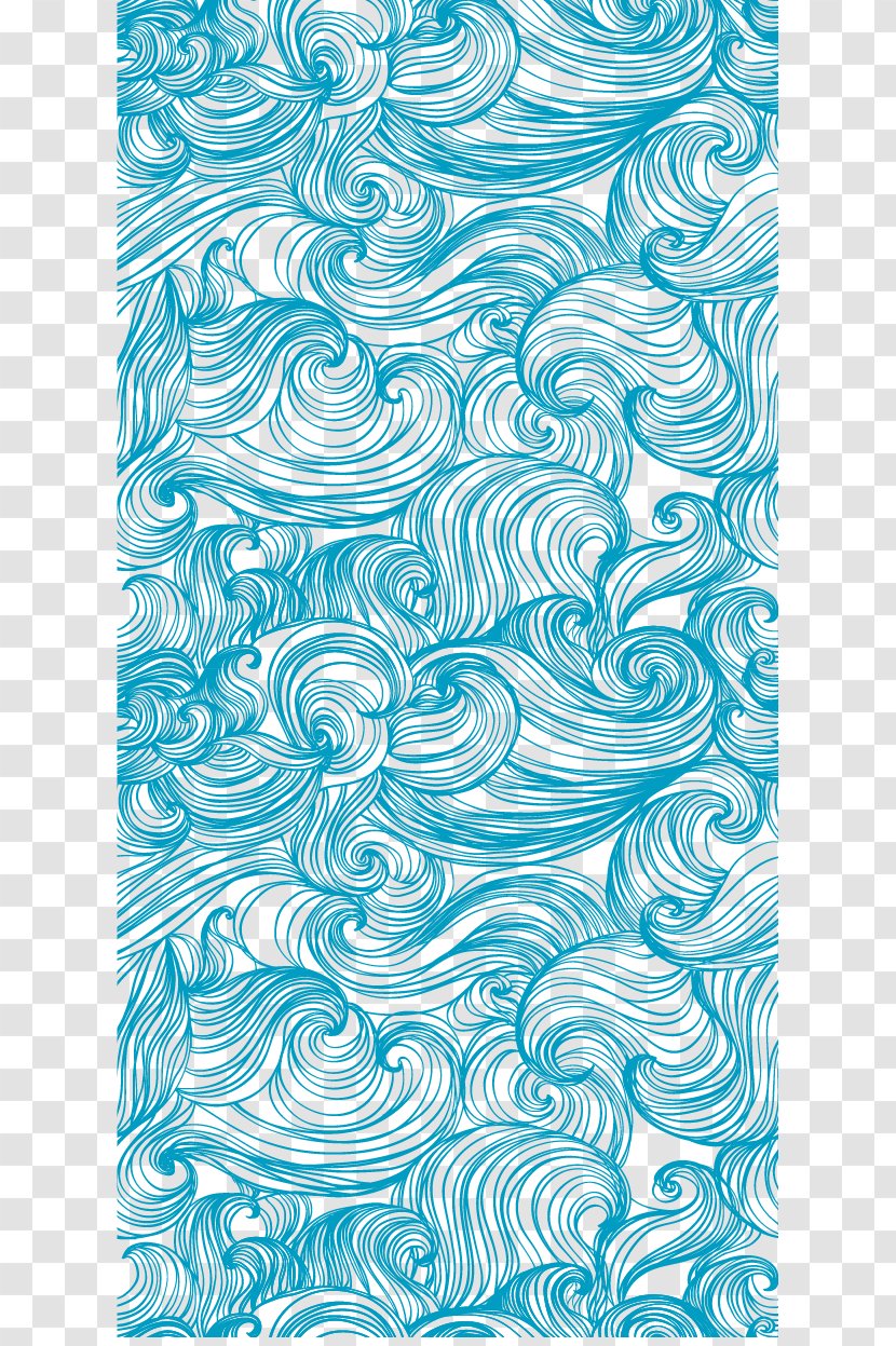 Wind Wave Pattern - Capillary - Vector Wavy Lines Manuscript Material Shading Transparent PNG