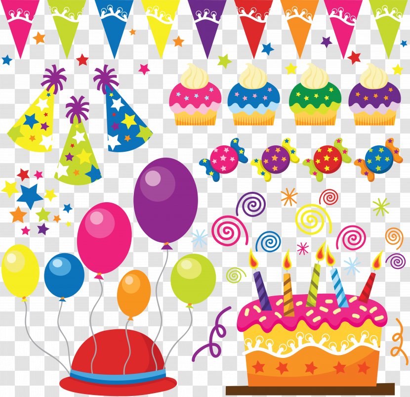 Birthday Cake Children's Party - Point Transparent PNG