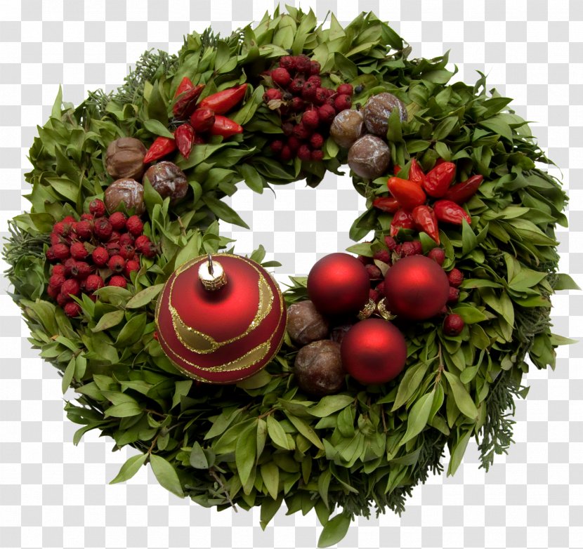 Christmas Decoration Wreath And Holiday Season Garland Transparent PNG