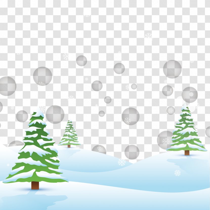 Christmas Card Greeting And Holiday Season - Snowy Sky Snow Vector Material Transparent PNG