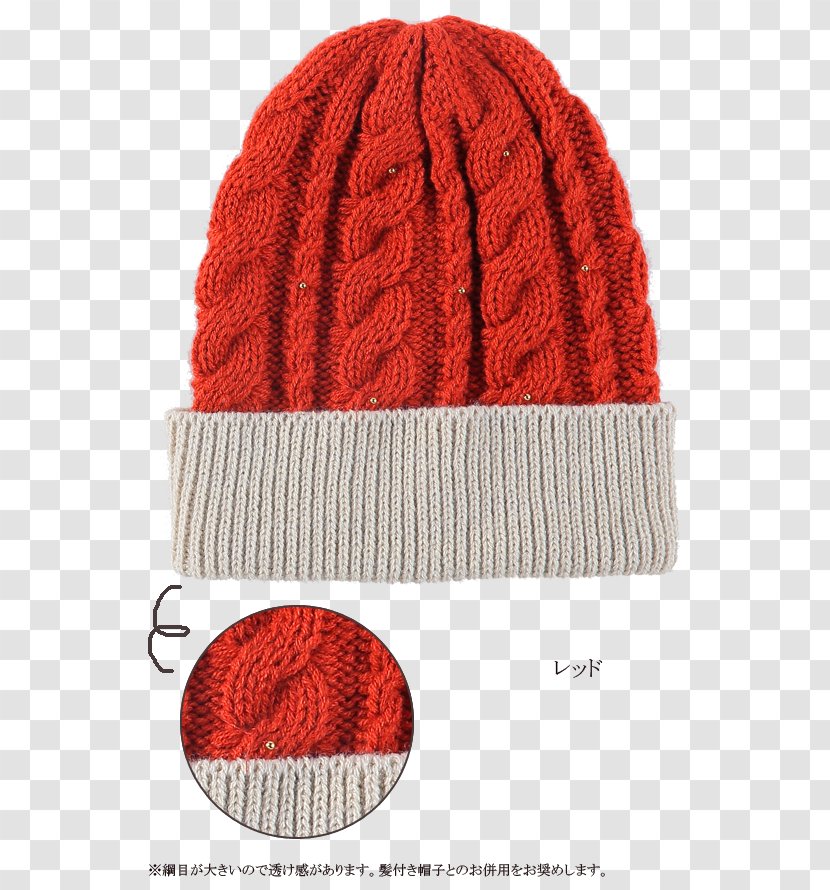Beanie Knit Cap Woolen Knitting - Cable Transparent PNG