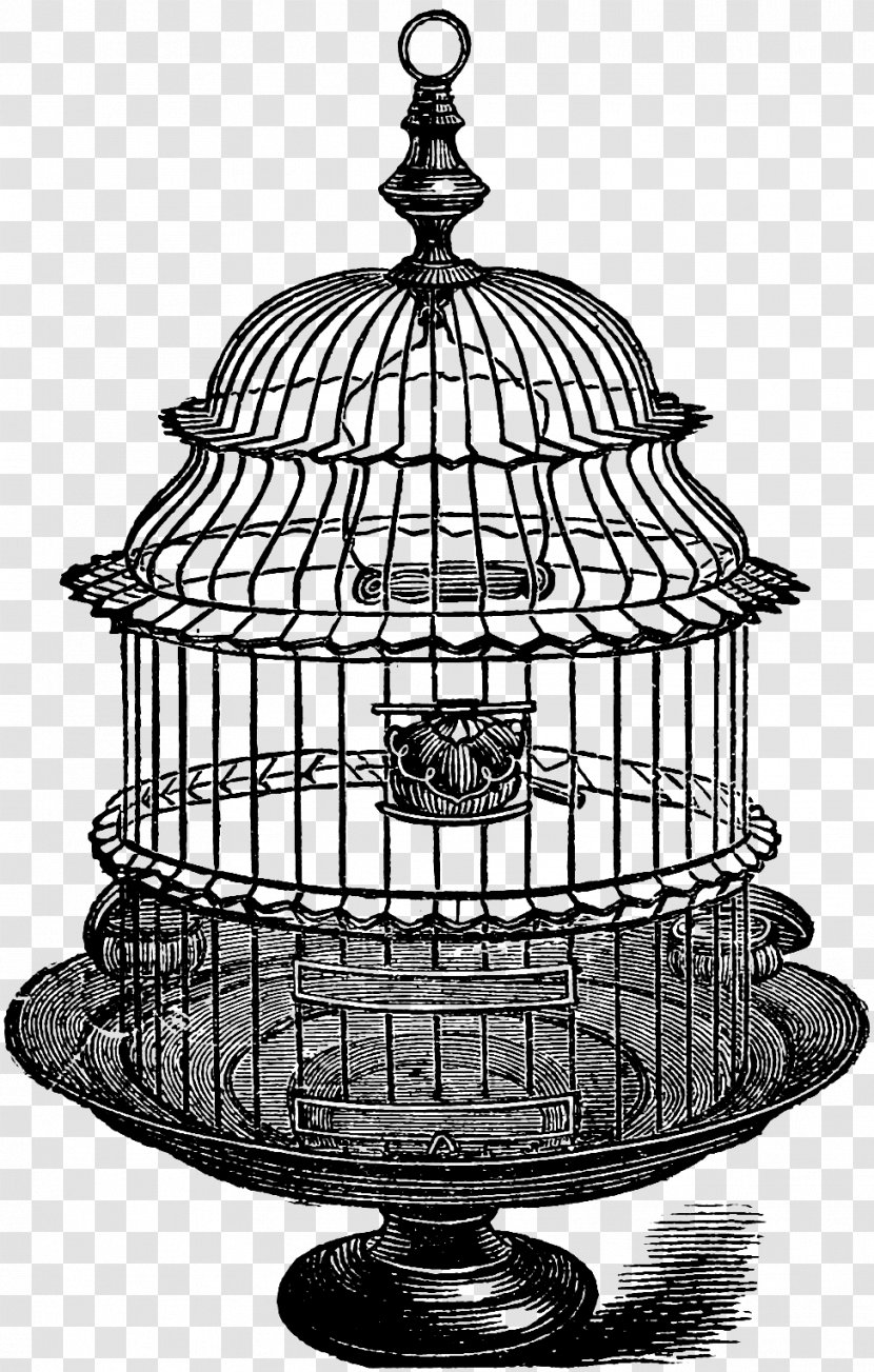 Birdcage Vintage Clip Art - Cage Transparent PNG