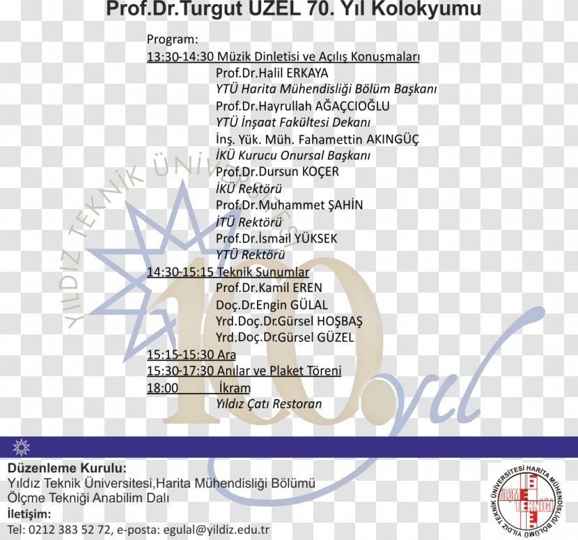 Yıldız Technical University Teknik Üniversitesi Document LINE - Text - Davetiye Transparent PNG