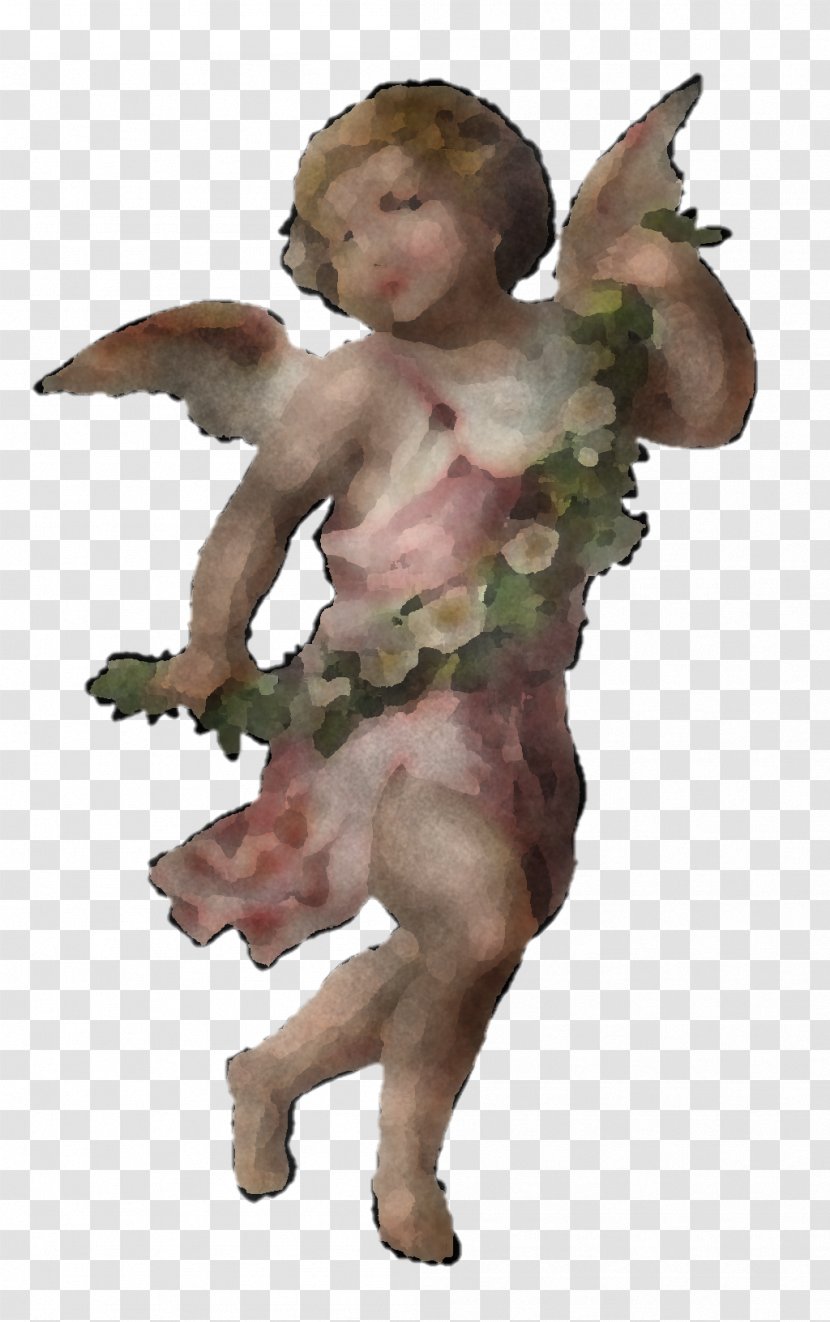 Angel Cupid Figurine Animation Plant Transparent PNG