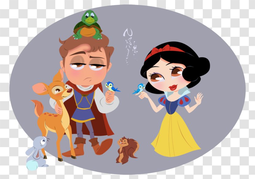 Snow White Seven Dwarfs Disney Princess Film - Watercolor - And Prince Transparent PNG