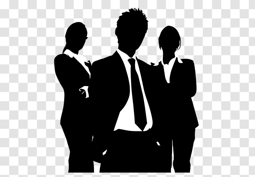 Poster Recruitment Advertising - Monochrome Photography - Black Business People Silhouettes Transparent PNG