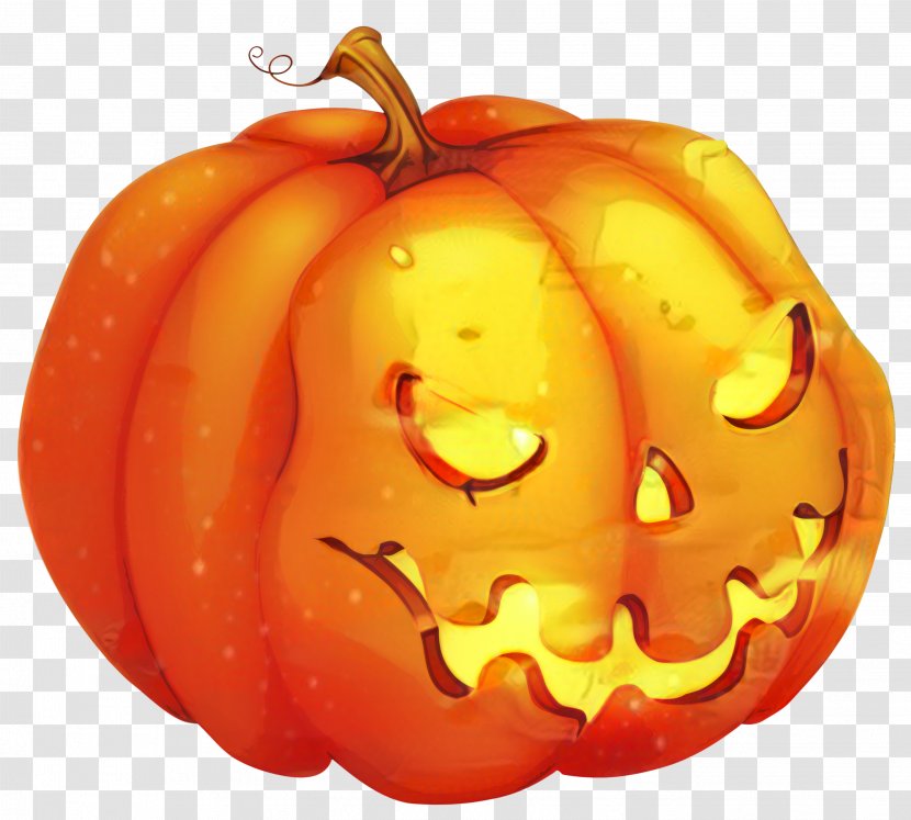 Jack-o'-lantern Pumpkin Art Halloween - Smile - Squash Transparent PNG