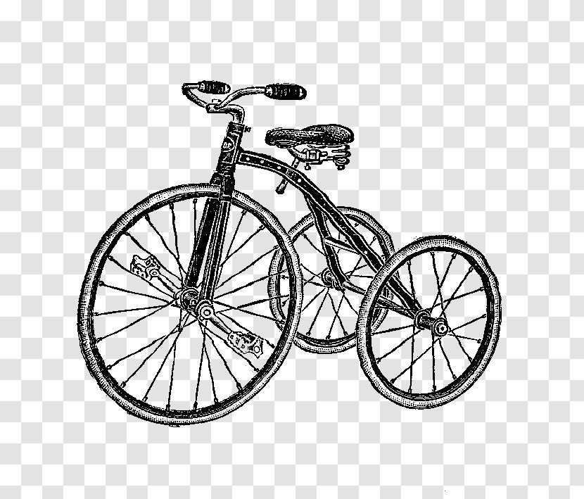 Old-Time Toys, Dolls And Novelties CD-ROM Book Bicycle Pedals Drawing Clip Art - Tire Transparent PNG