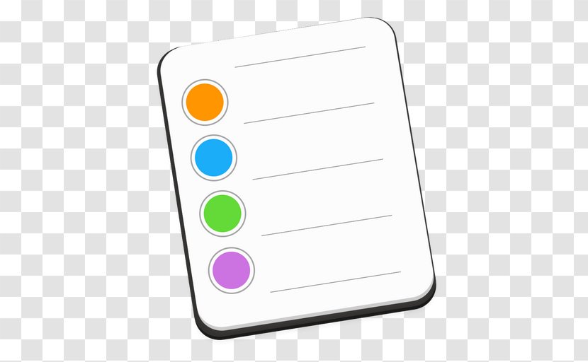Material Line Font - Notepad - Reminders Transparent PNG