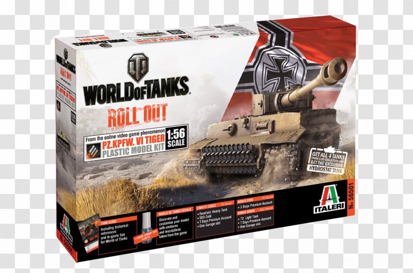 World Of Tanks Tiger I Italeri Model Building - Tank Transparent PNG