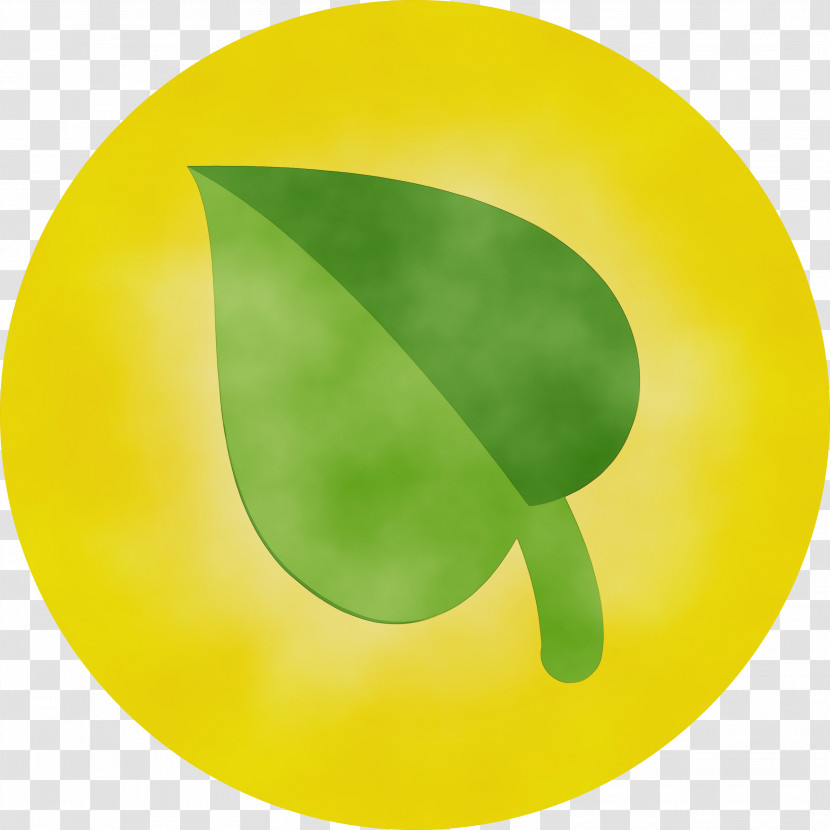 Green Yellow Leaf Symbol Logo Transparent PNG
