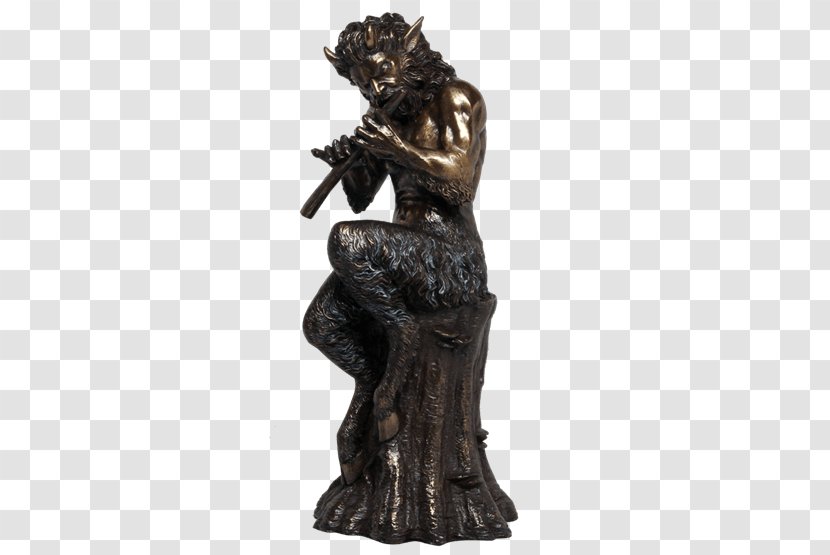 Bronze Sculpture Nymphs And Satyr Classical Pan - Cartoon - Flute Transparent PNG