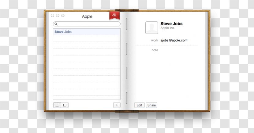 Apple Skeuomorph User Interface MacBook Air Android - Flat Design - Book Transparent PNG