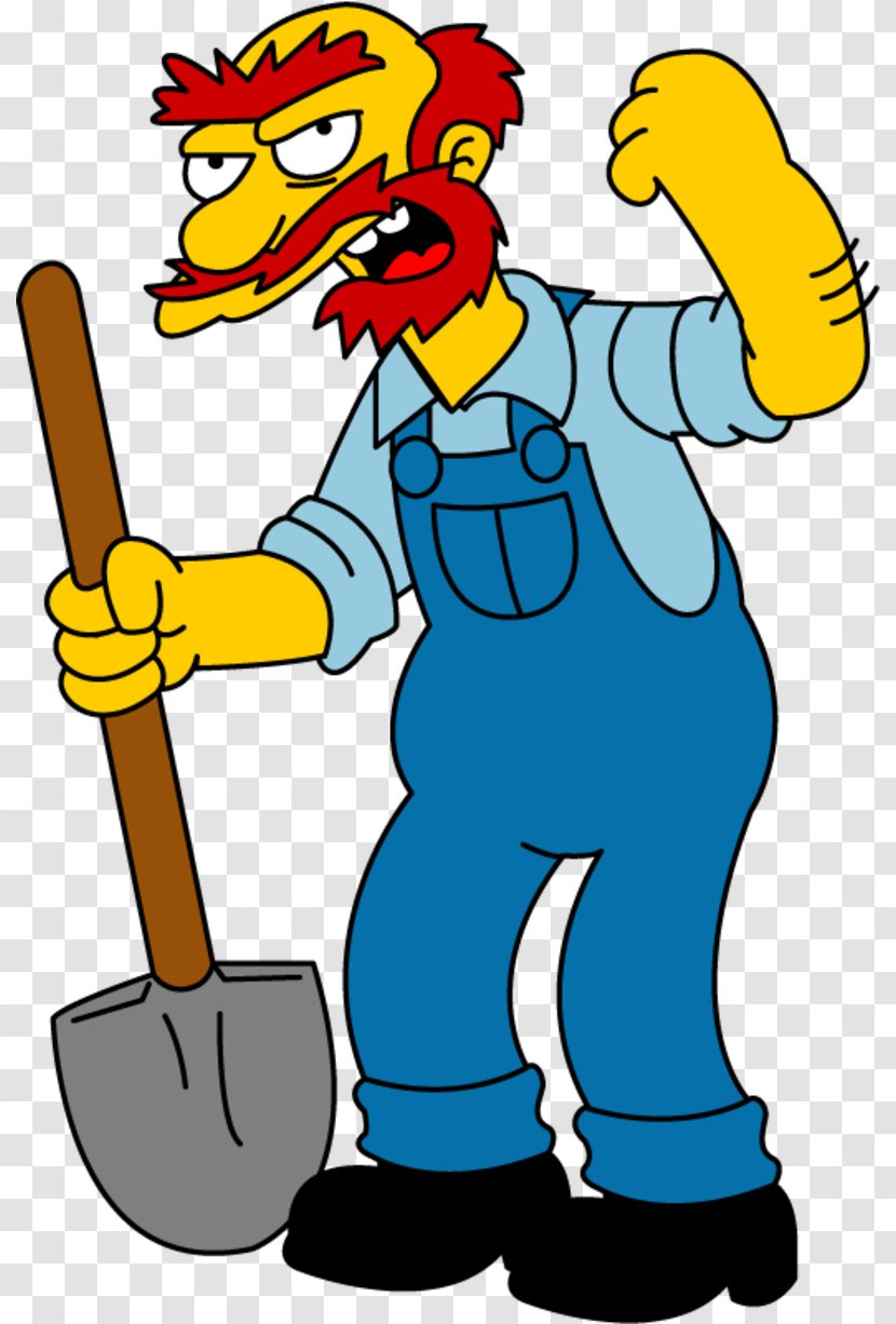 Groundskeeper Willie Springfield Elementary School Groundskeeping - Simpsons Bible Stories - Handyman Transparent PNG