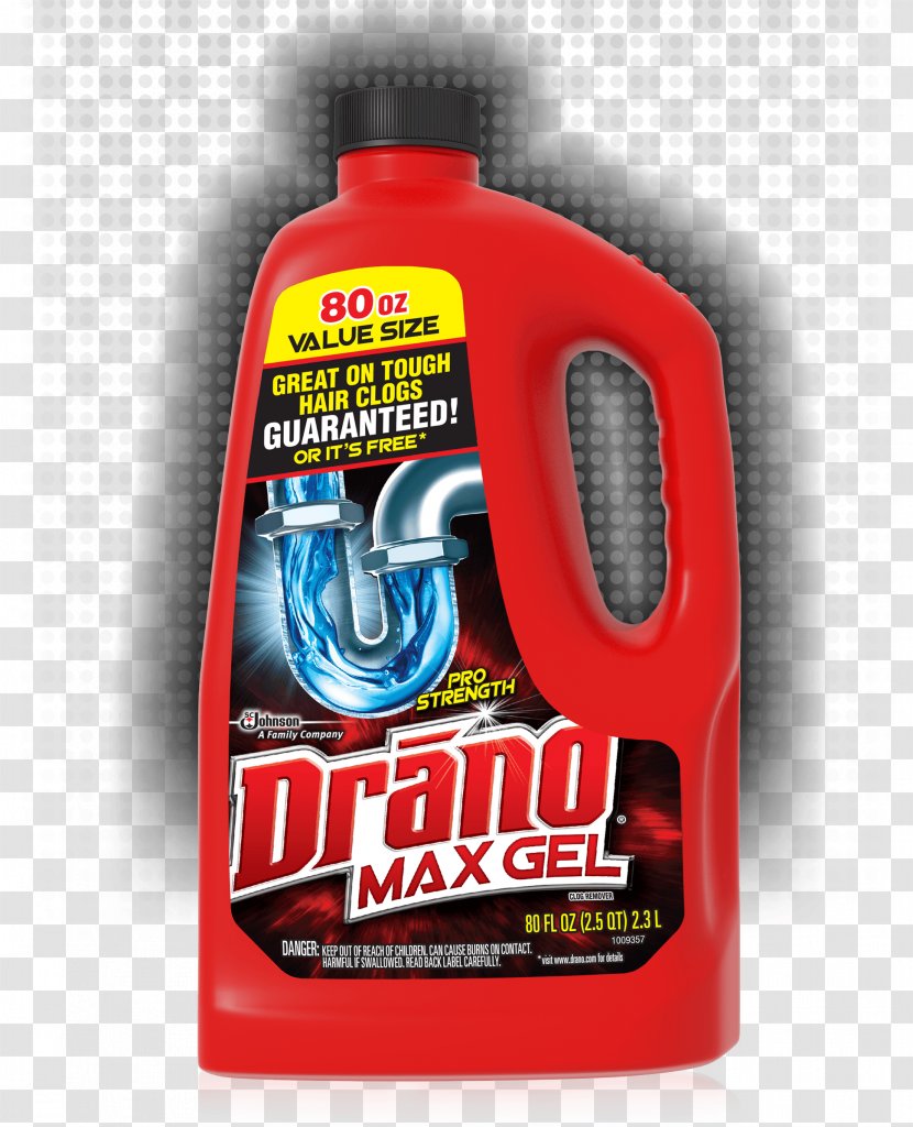 Drano Drain Cleaners S. C. Johnson & Son Ounce Cleaning Agent - Gel - Motor Oil Transparent PNG