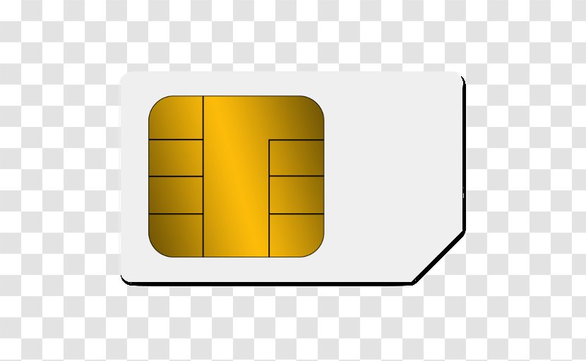 Rectangle - Yellow - Micro-SIM Transparent PNG