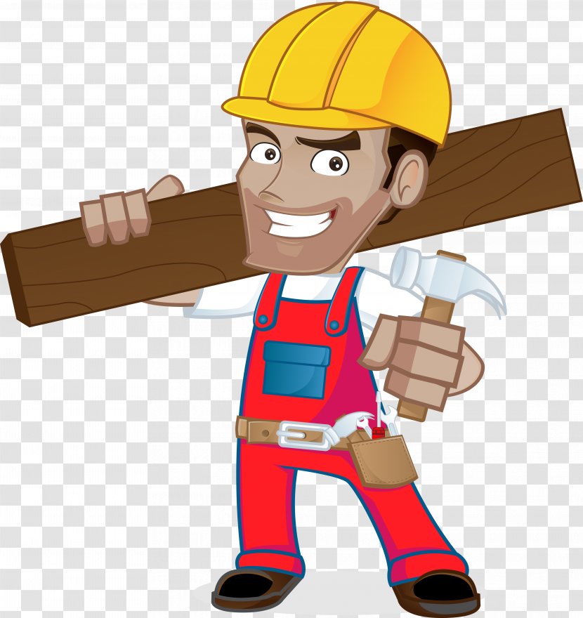 Handyman Hand Tool Clip Art - Male - Construction Worker Transparent PNG