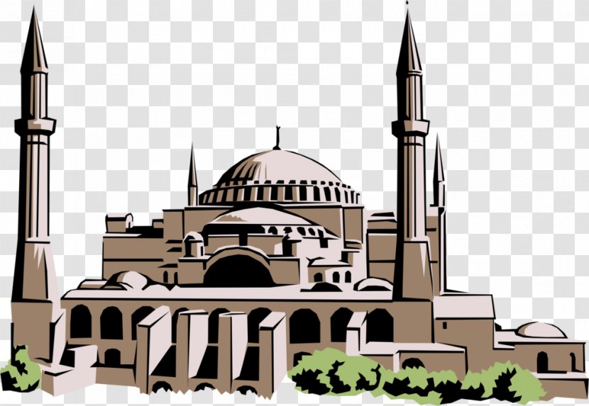 Hagia Sophia Mosque Byzantine Empire Architecture - Istanbul - Graphic Design Transparent PNG