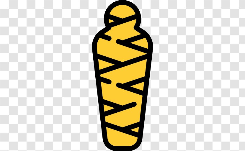 Ancient Egypt Mummy Icon - Yellow - Bottle Transparent PNG