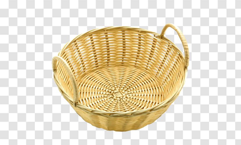 Basket Rattan Bread Wicker Wood - Food Transparent PNG