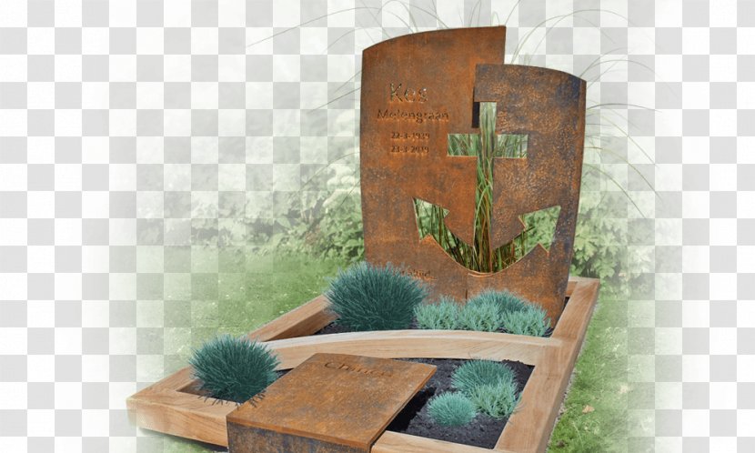 Weathering Steel Grabmal Headstone Dimension Stone - Wood Transparent PNG