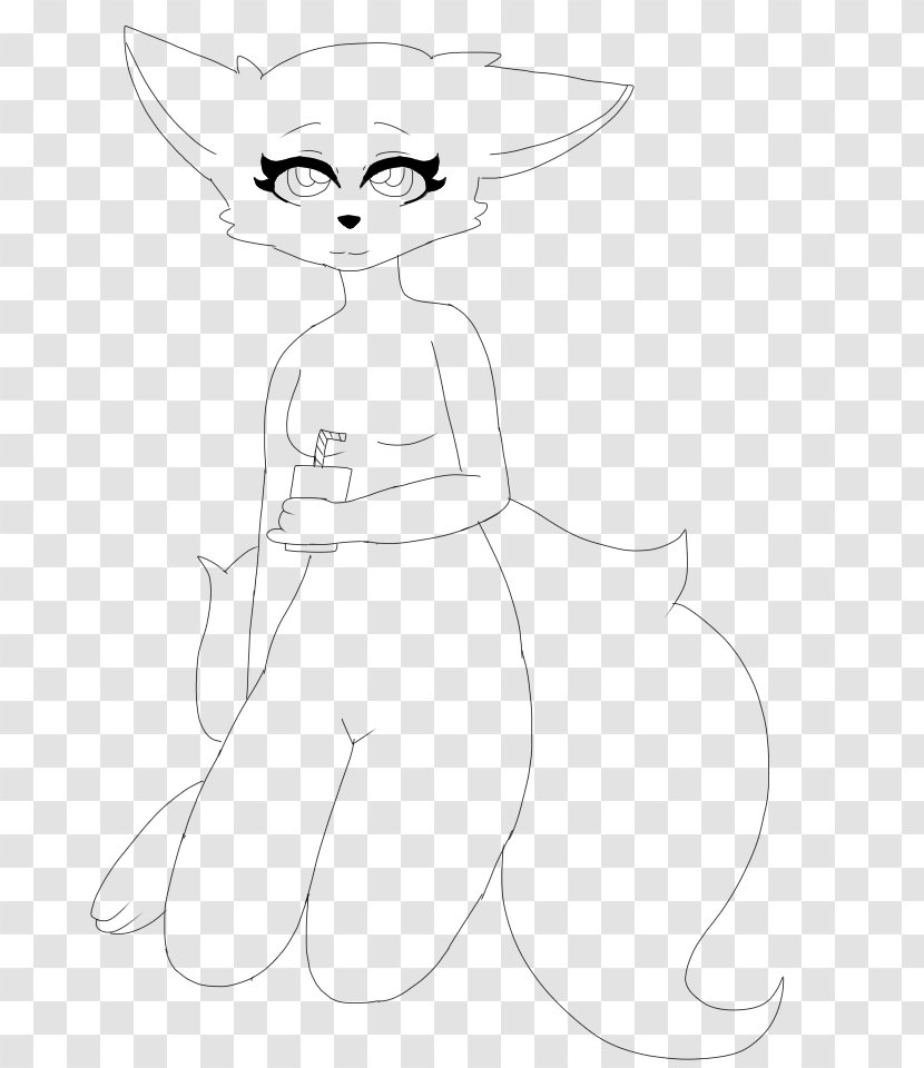 Line Art Cat Clothing Ear Sketch - Silhouette - Pastel Color Transparent PNG