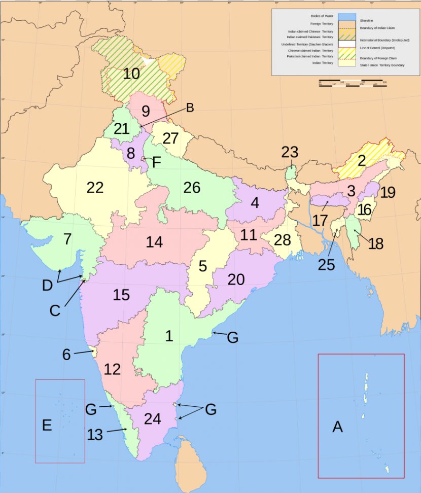 Delhi Punjab Haryana Chandigarh Administrative Divisions Of India - Map Transparent PNG