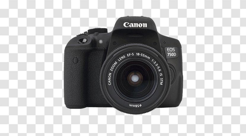 Digital SLR Canon EOS 1200D 1100D EF-S 18–55mm Lens 750D - Reflex Camera - 700D Transparent PNG