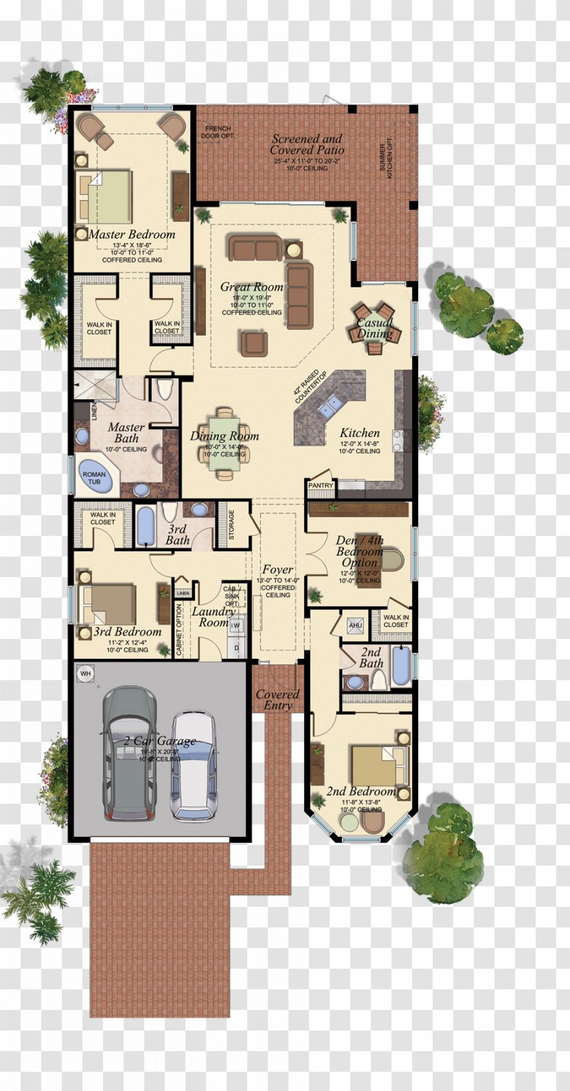 G L Homes Of Florida House Plan Floor - Home - Real Estate Transparent PNG