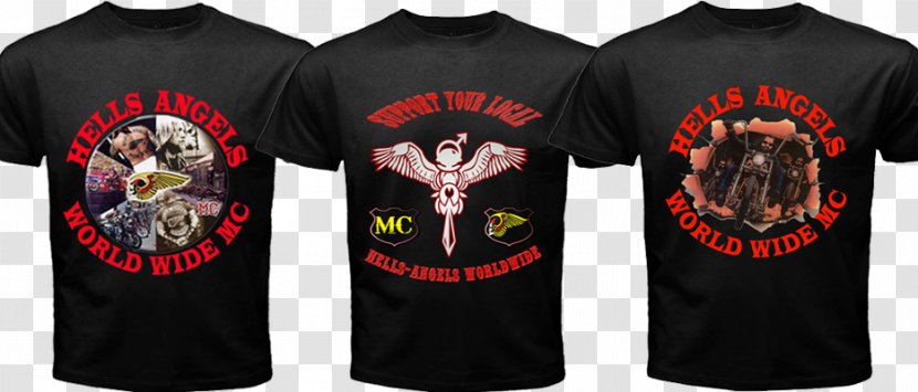 T-shirt Hells Angels Outlaw Motorcycle Club Transparent PNG