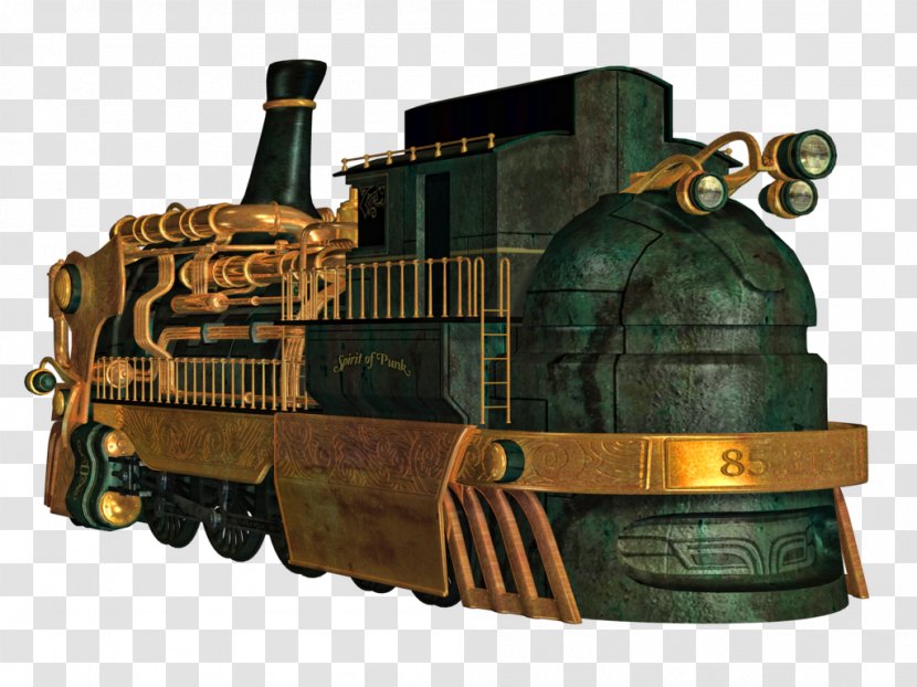 Train Car Steampunk Steam Locomotive Transparent PNG