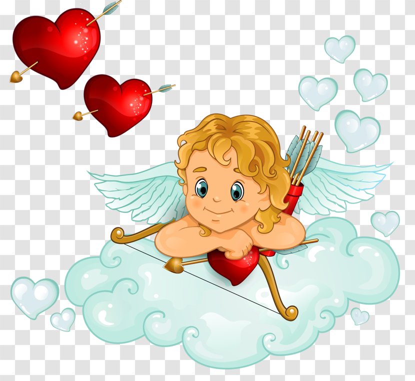 Cupid Cherub Clip Art Love - Watercolor Transparent PNG