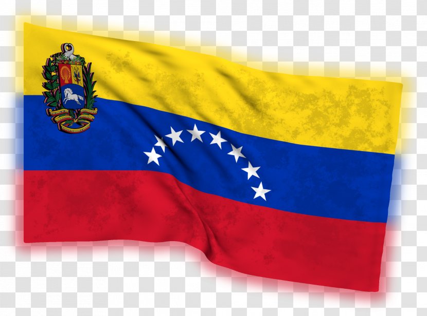 Flag Of Venezuela Coat Arms National - Digital Paint Transparent PNG