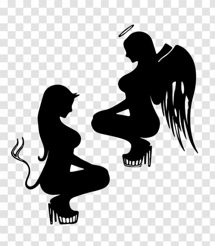 Devil Michael Shoulder Angel Lucifer - Heart Transparent PNG