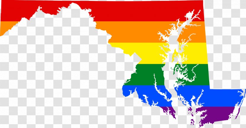 Maryland Topographic Map - Flag - Lgbt Transparent PNG