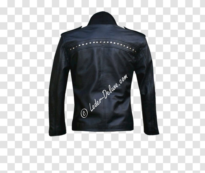 Leather Jacket - Sleeve - Black Windbreaker Transparent PNG