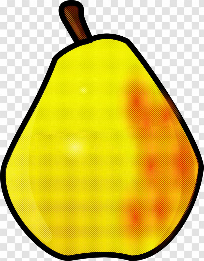 Pear Pear Yellow Fruit Tree Transparent PNG