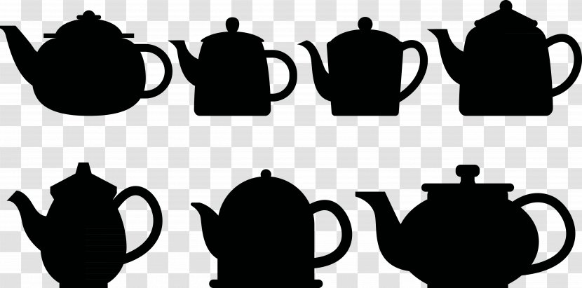 Coffee Teapot Silhouette - Tableware - Drink And Water Transparent PNG