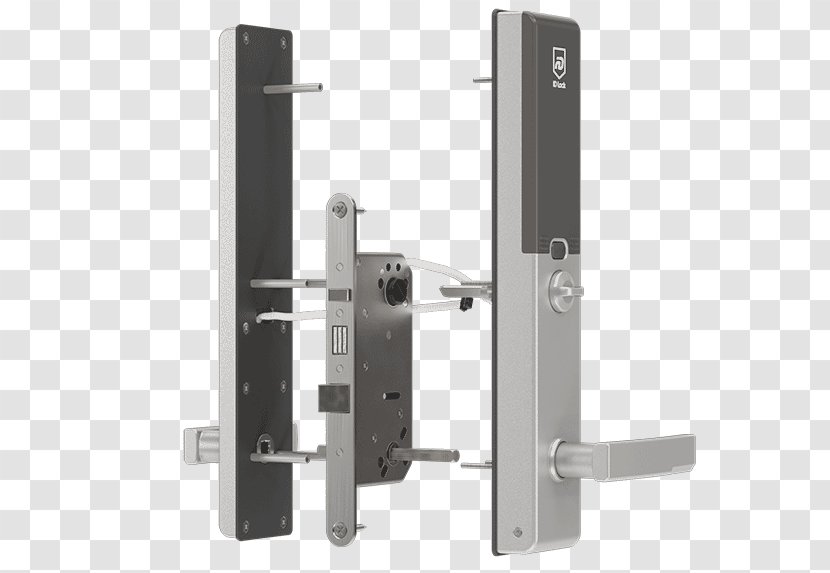 Lock Key Door Handle Access Control - Black Transparent PNG