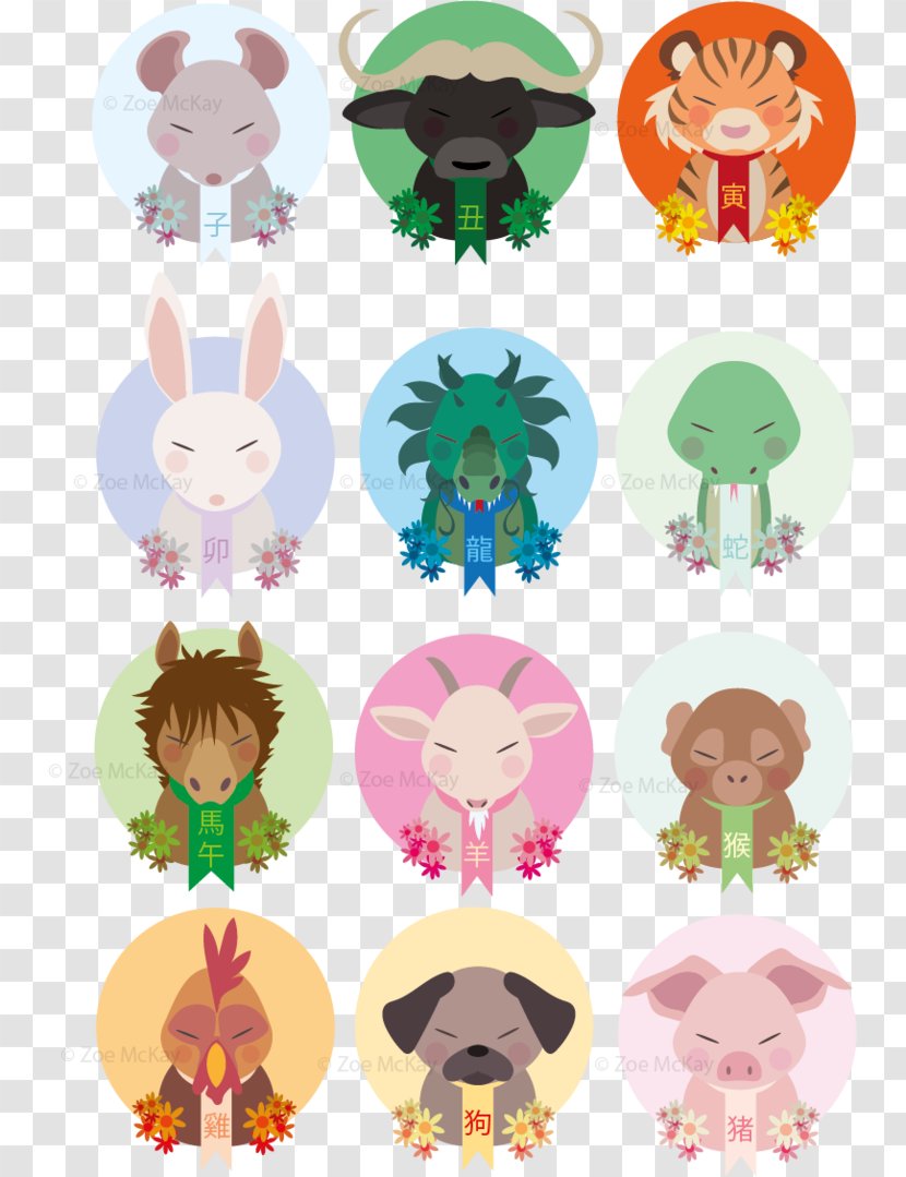 Animal Character Clip Art - Chinese Zodiac Transparent PNG