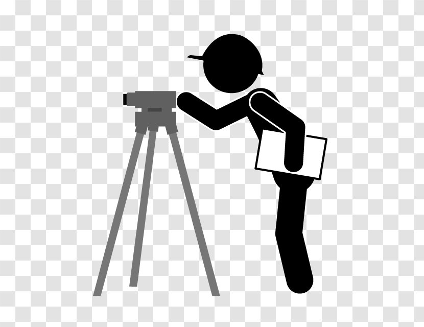 Surveyor Civil Engineer Theodolite Clip Art - Silhouette - American Congress On Surveying And Mapping Transparent PNG